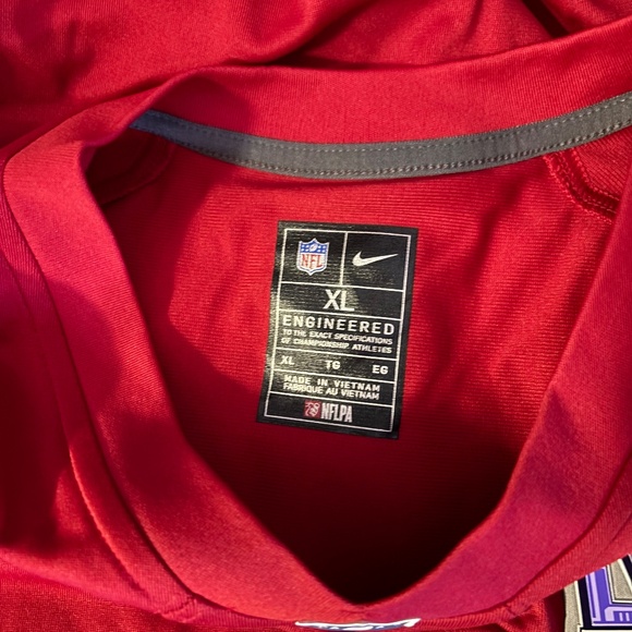 New mens XL authentic Nike San Francisco 49ers Brock Purdy SB58 football jersey - Picture 9 of 9